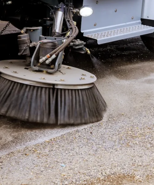 Street cleaning equipment brushes of street cleaning machine | Power Street Sweeping in Atlanta, GA